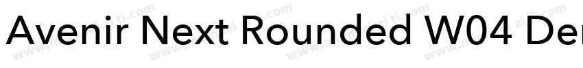 Avenir Next Rounded W04 Demi字体转换